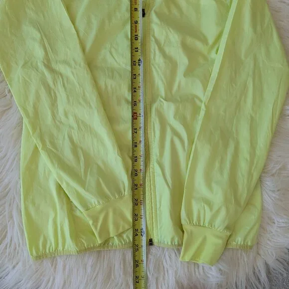 Adidas Lightweight Running Jacket - Highlighter Yellow, Purple - size XS - Picture 4 of 8